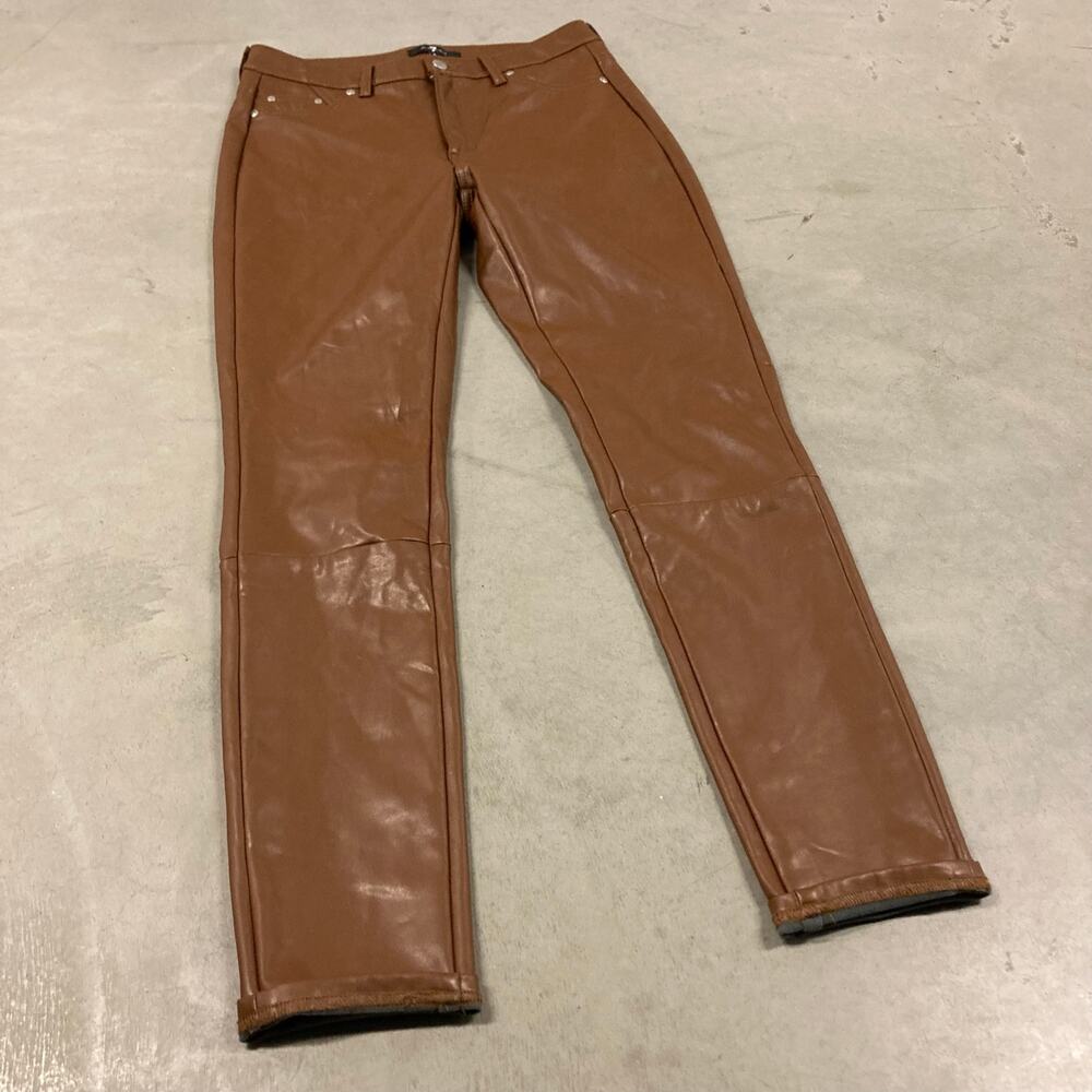 Y2K 7 for all mankind leather pants 28x28